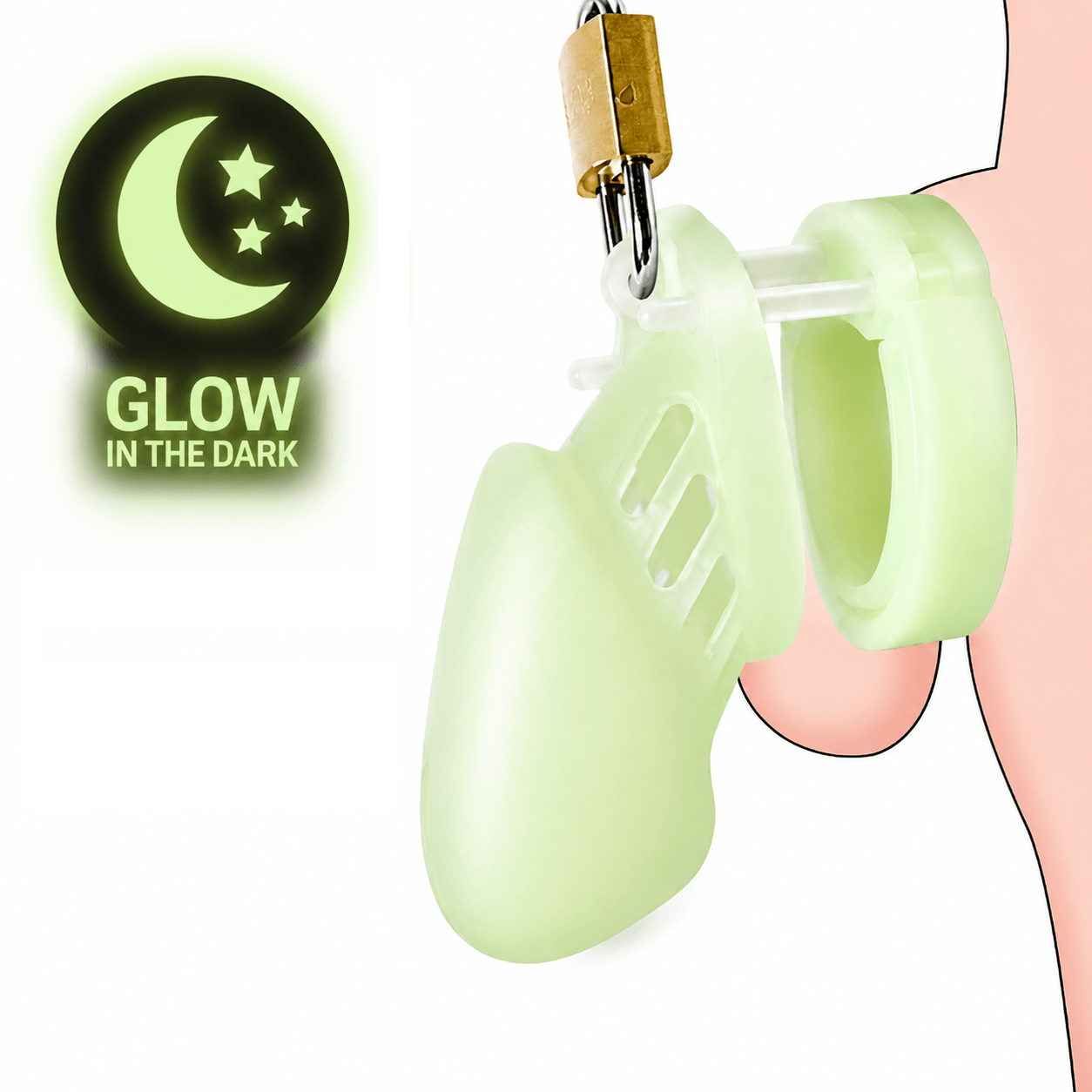 Glow Cb6000/6000S Silicone Chastity Cage