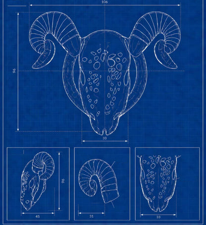 Goat Chastity Cage with Detachable Horns