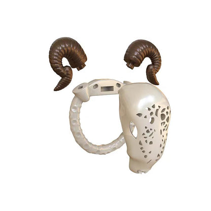 Goat Chastity Cage with Detachable Horns