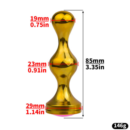 Golden Short Smooth Stainless Steel Mamba Cage with Belt