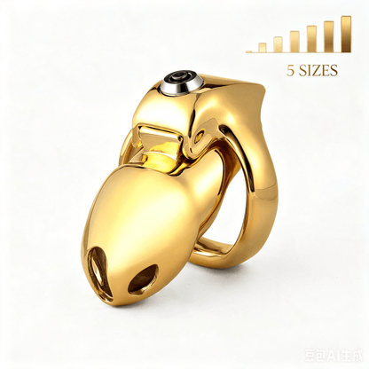 Golden V5 Chastity Cage