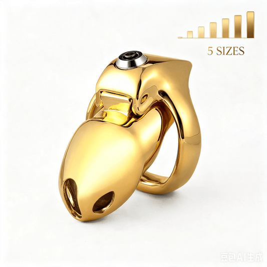 Golden V5 Chastity Cage