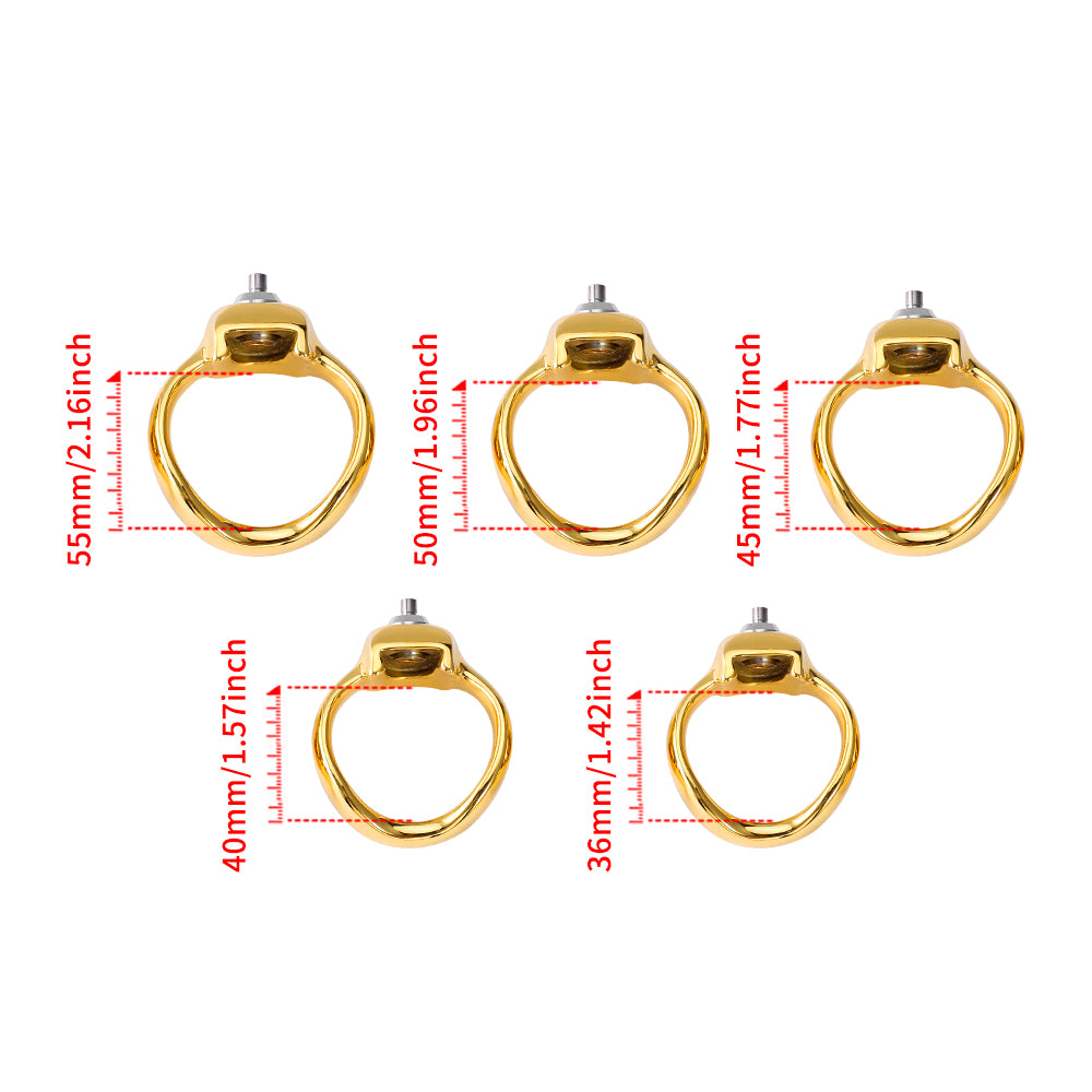 Golden V5 Chastity Cage