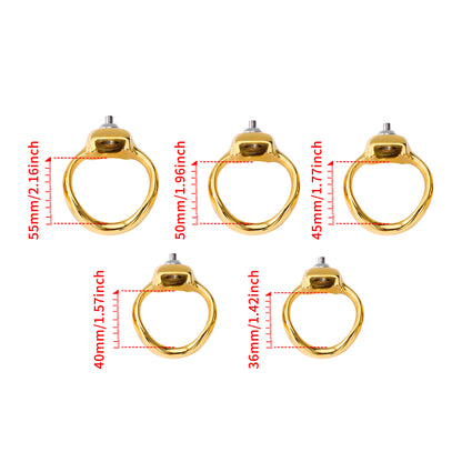 Golden V5 Chastity Cage