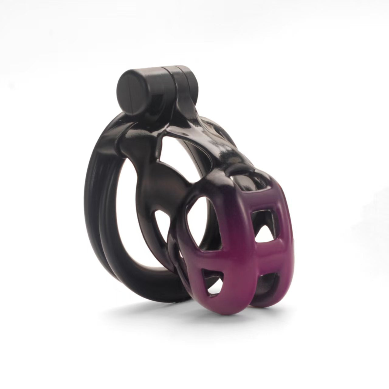 Gradation Black Purple Mamba Chastity Cage