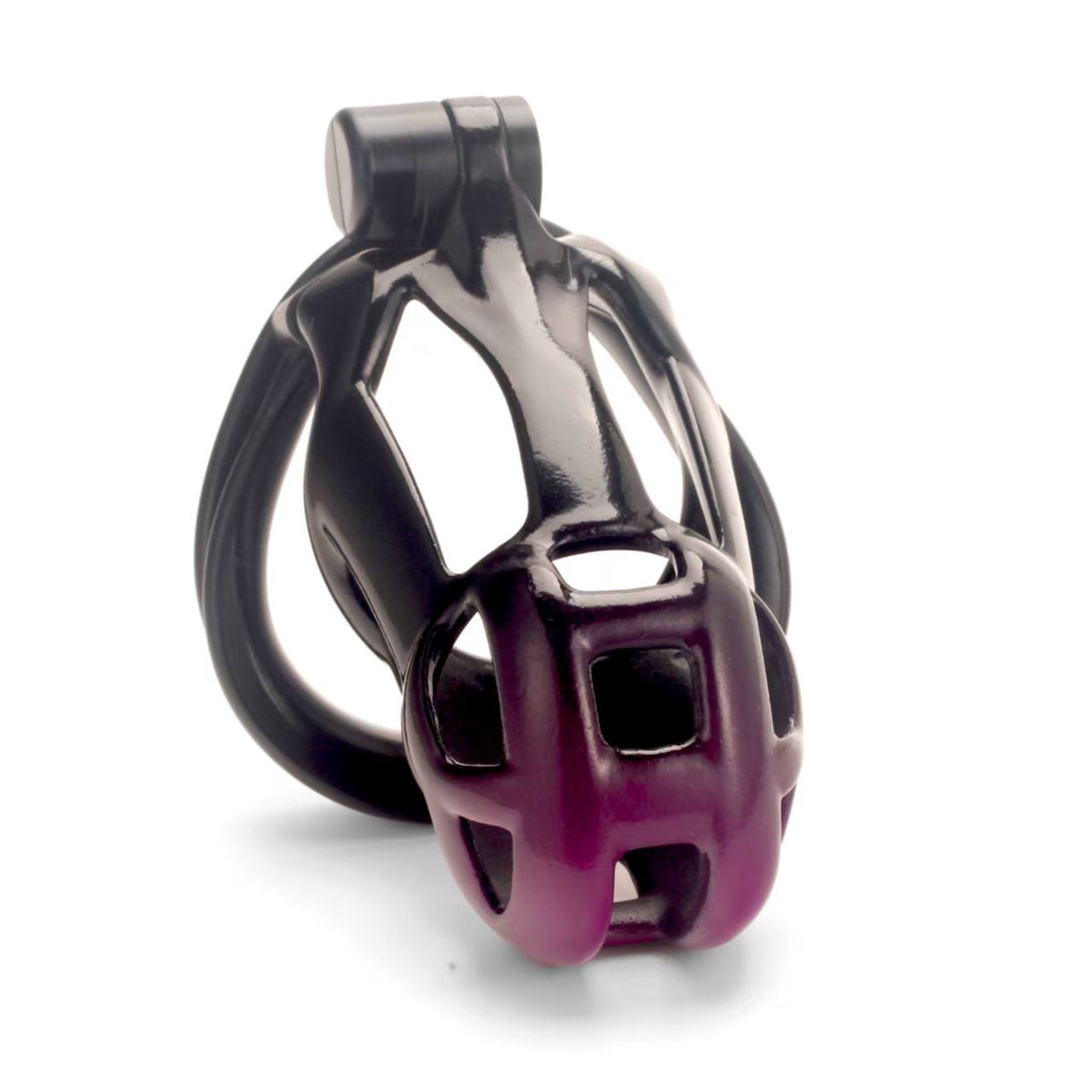 Gradation Black Purple Mamba Chastity Cage