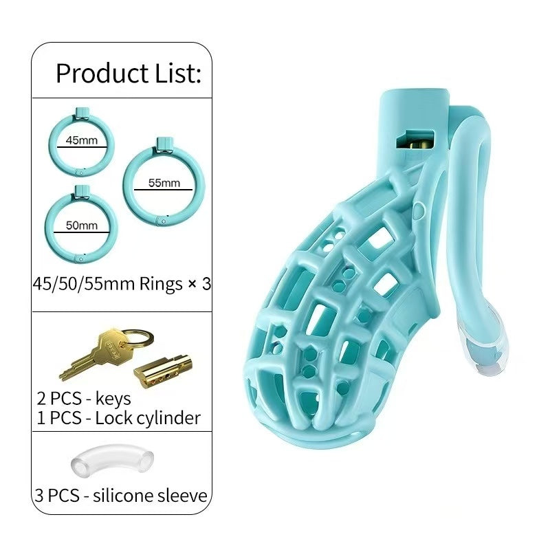 Gteen Mesh ABS Chastity Cage