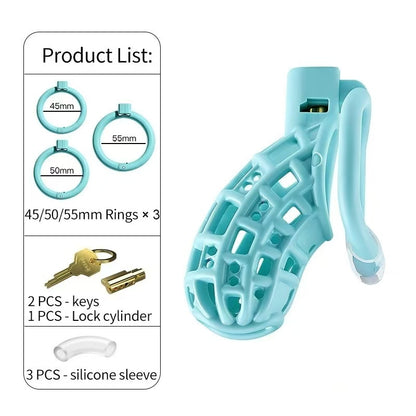 Gteen Mesh ABS Chastity Cage