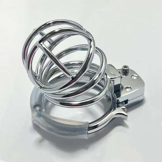 Handcuffs Style Metal Chastity Device 