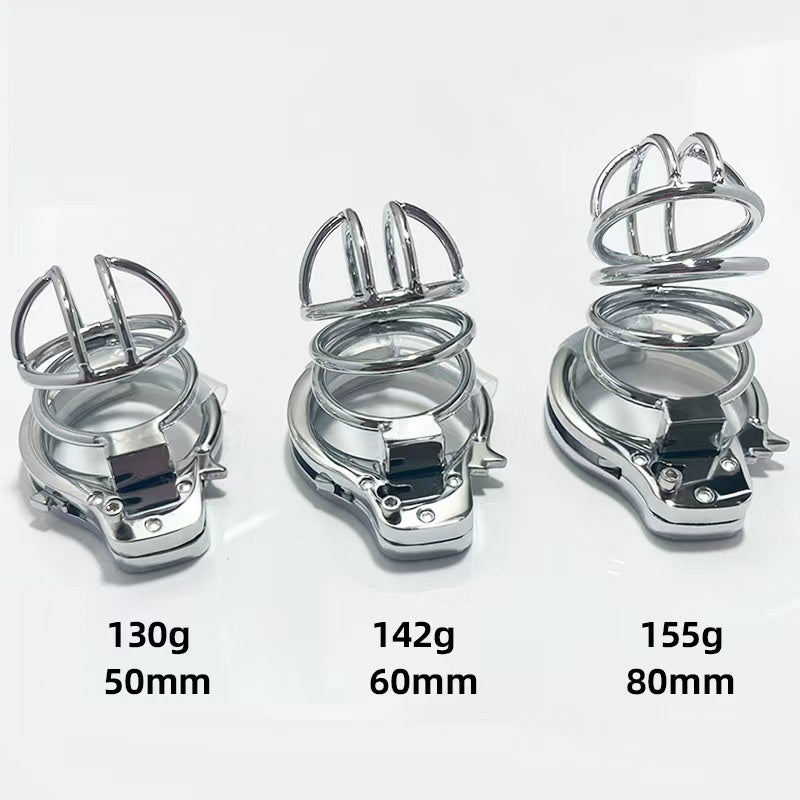 Handcuffs Style Metal Chastity Device 3