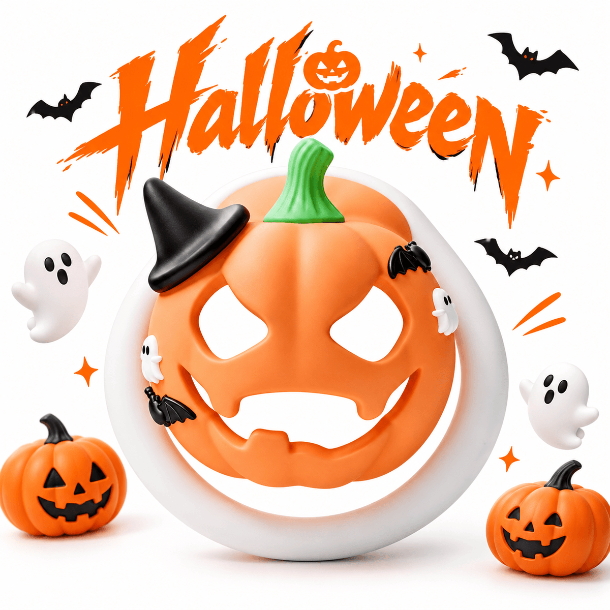 Halloween Pumpkin Chastity Cage