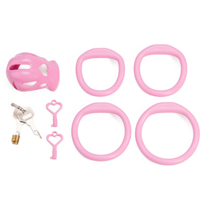 Heart cutout cage configuration 1 with matching base rings