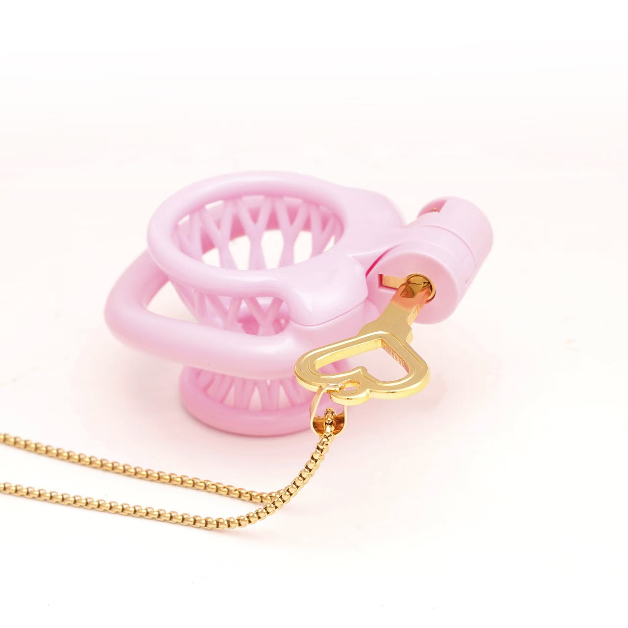 Heart Shaped Chastity Key Necklace