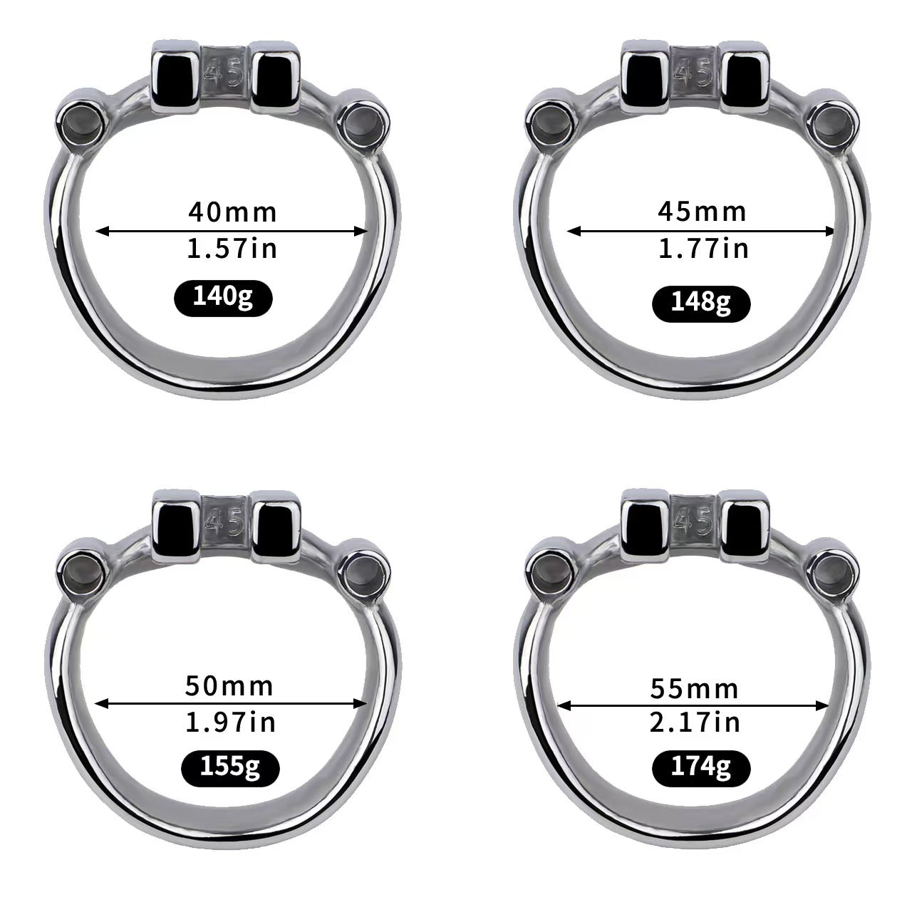 Heavy Duty Flat Chastity Cage-3