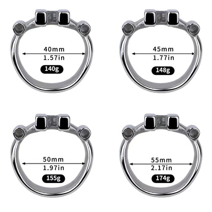 Heavy Duty Flat Chastity Cage-3