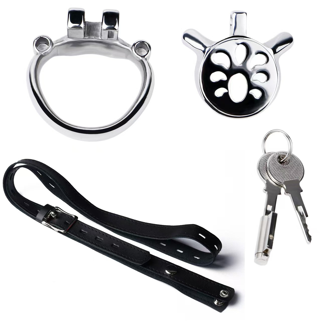 Heavy Duty Flat Chastity Cage-5