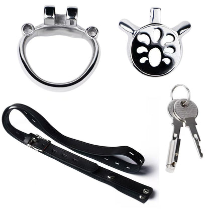 Heavy Duty Flat Chastity Cage-5