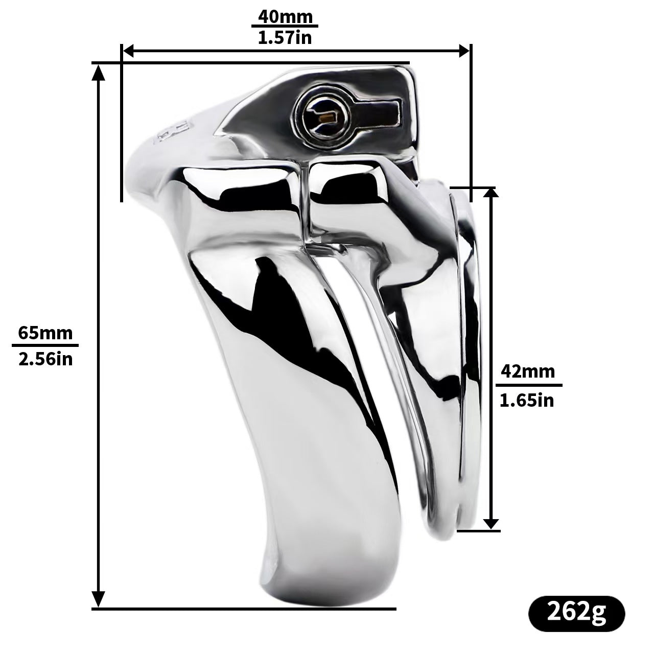 Heavy Duty Flat Chastity Cage -7