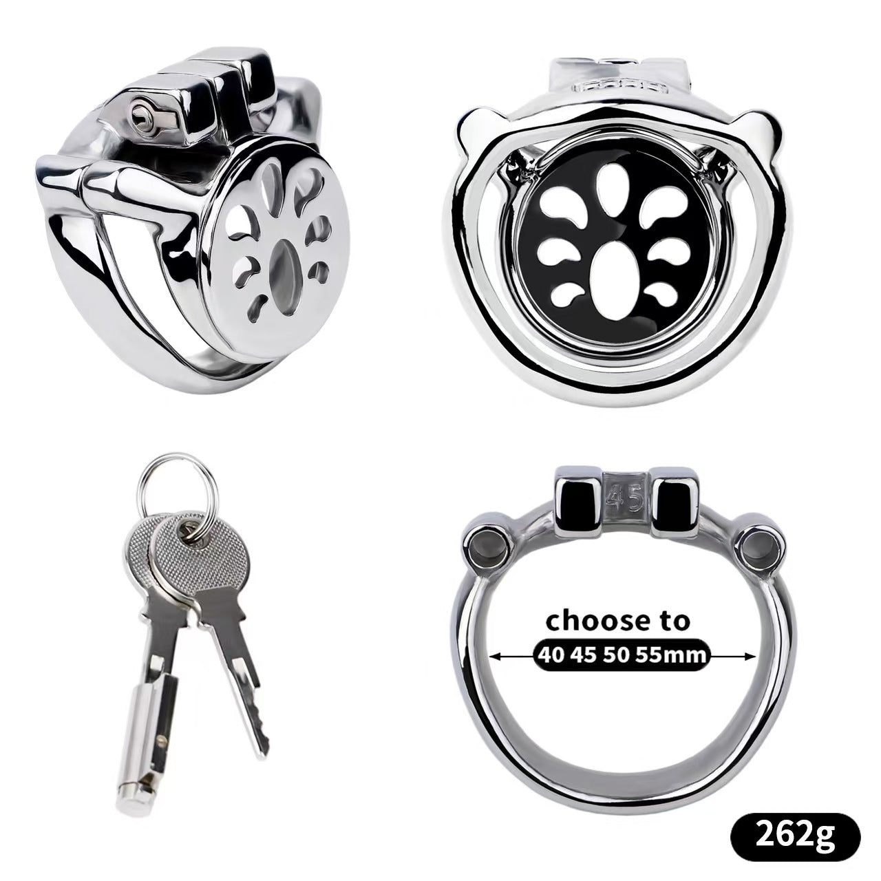 Heavy Duty Flat Chastity Cage-4