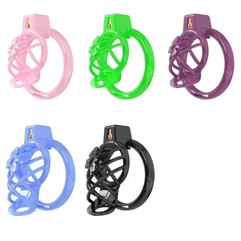 High Heel Cage with Electric Anal Plug