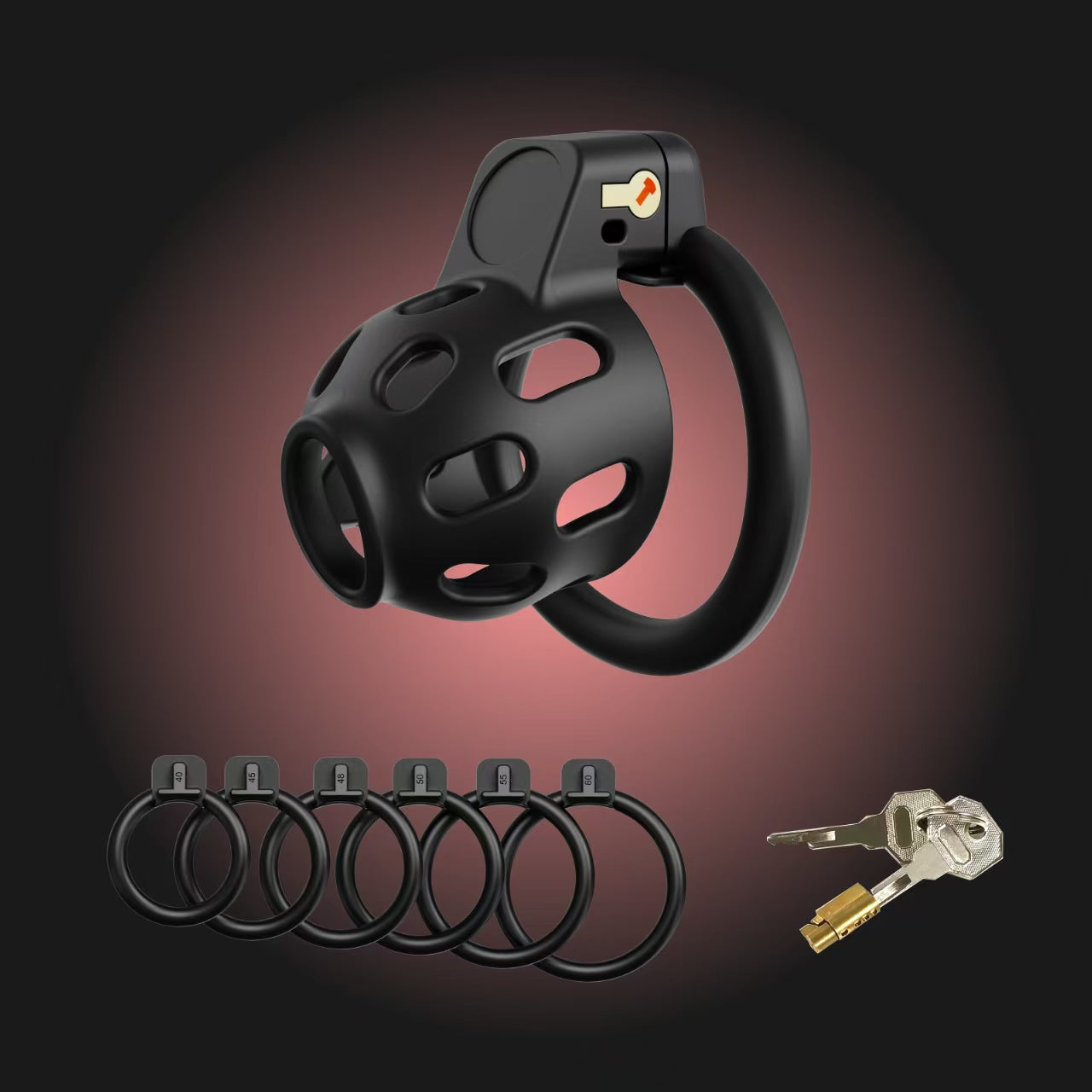 Hollow‑Vented Male Chastity Cage