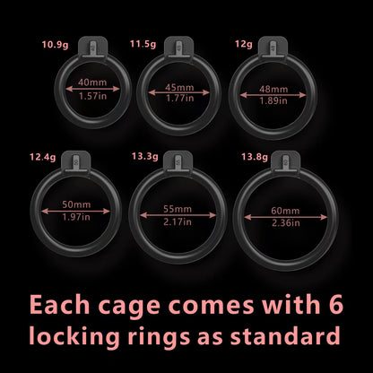 Hollow‑Vented Male Chastity Cage