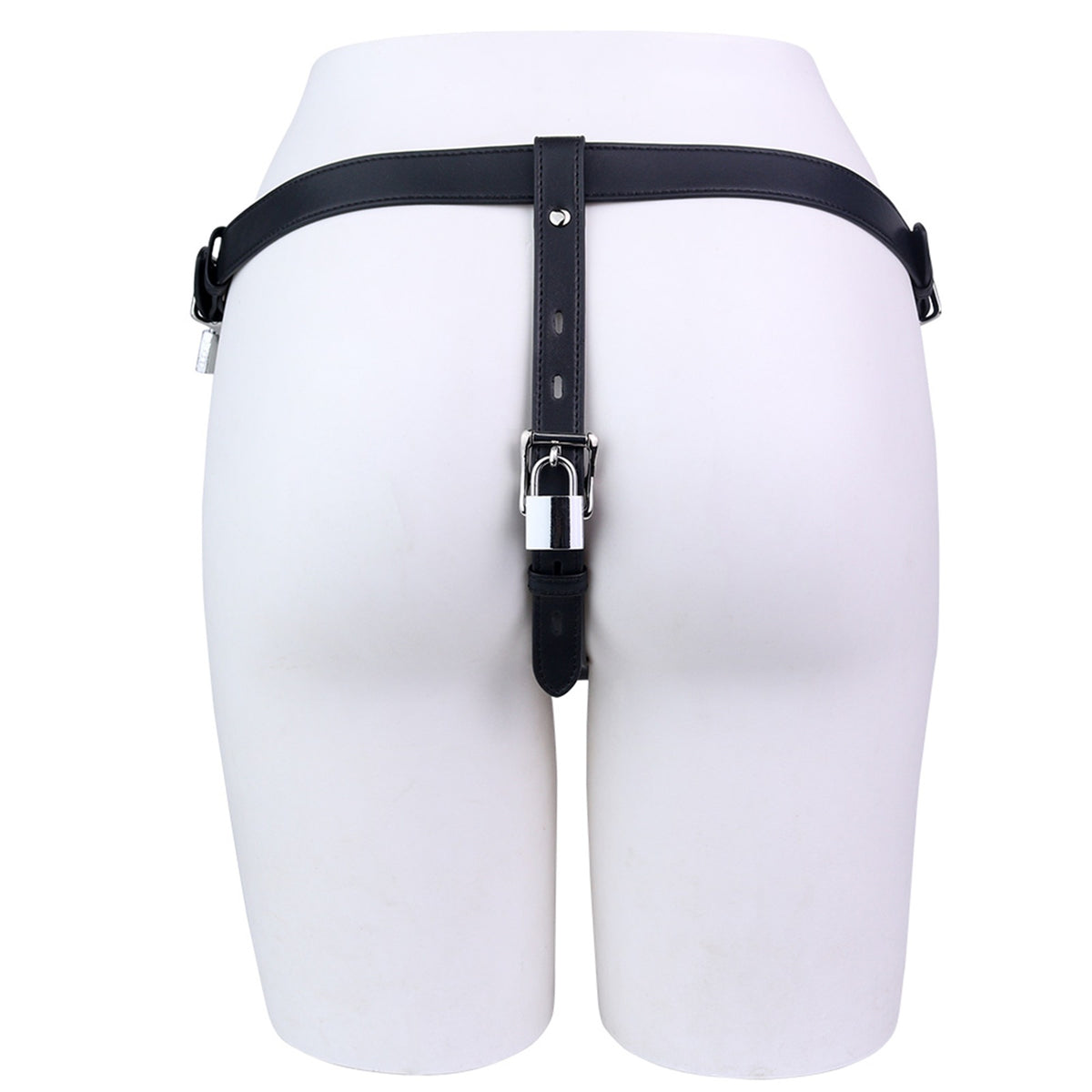 Horror Skull Lockable Belt rear support strap on mannequin