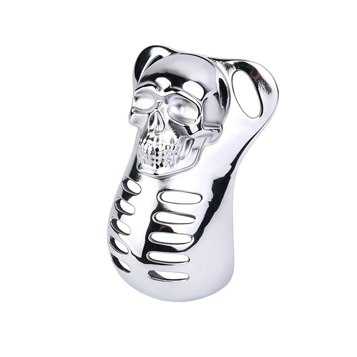 Horror Skull Metal Chastity Cage skull cover detail