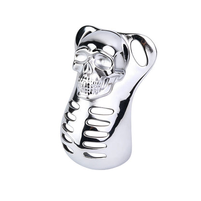 Horror Skull Metal Chastity Cage skull cover detail