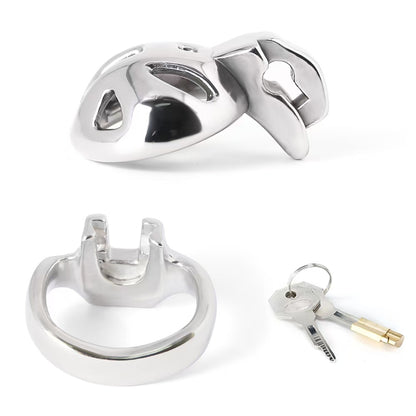HT-v4 Nub Stainless Steel Chastity Cage