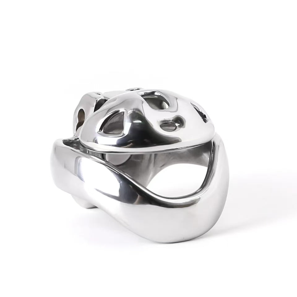 HT-v4 Nub Stainless Steel Chastity Cage