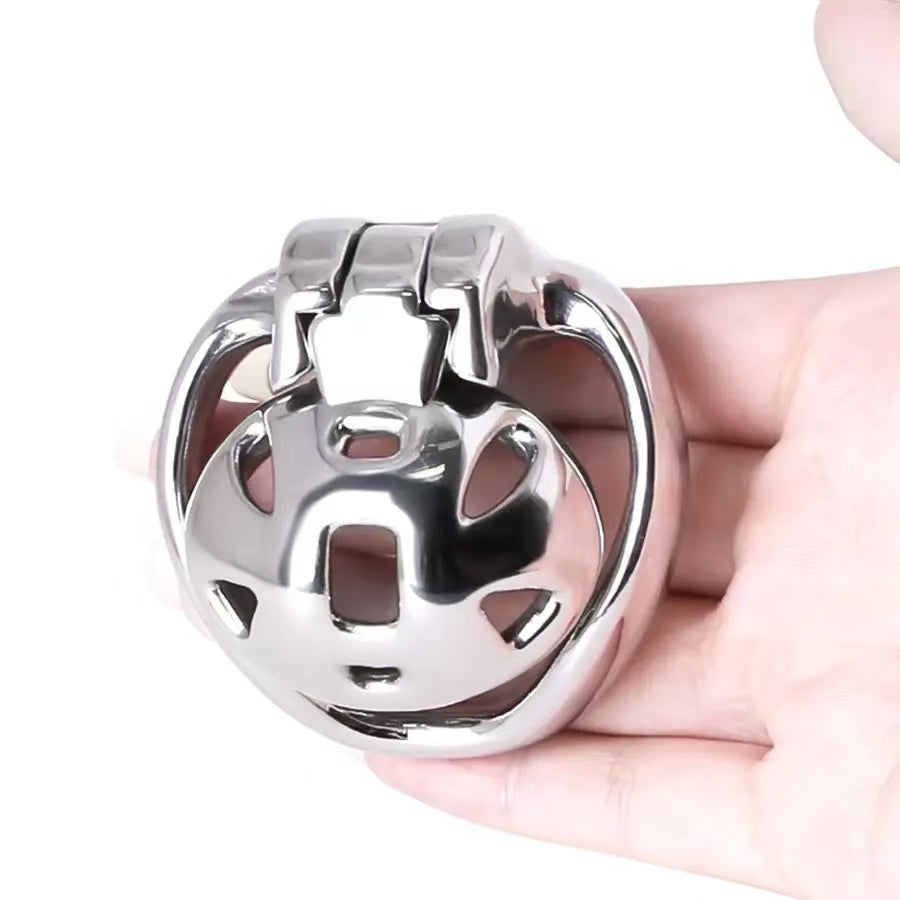 HT-v4 Nub Stainless Steel Chastity Cage