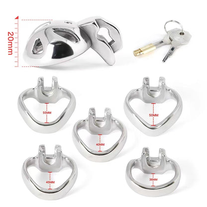 HT-v4 Nub Stainless Steel Chastity Cage