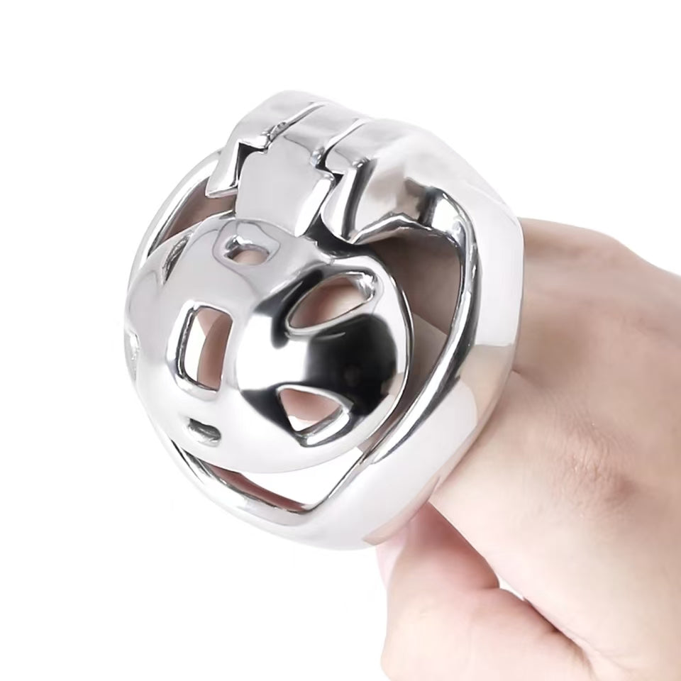 HT-v4 Nub Stainless Steel Chastity Cage