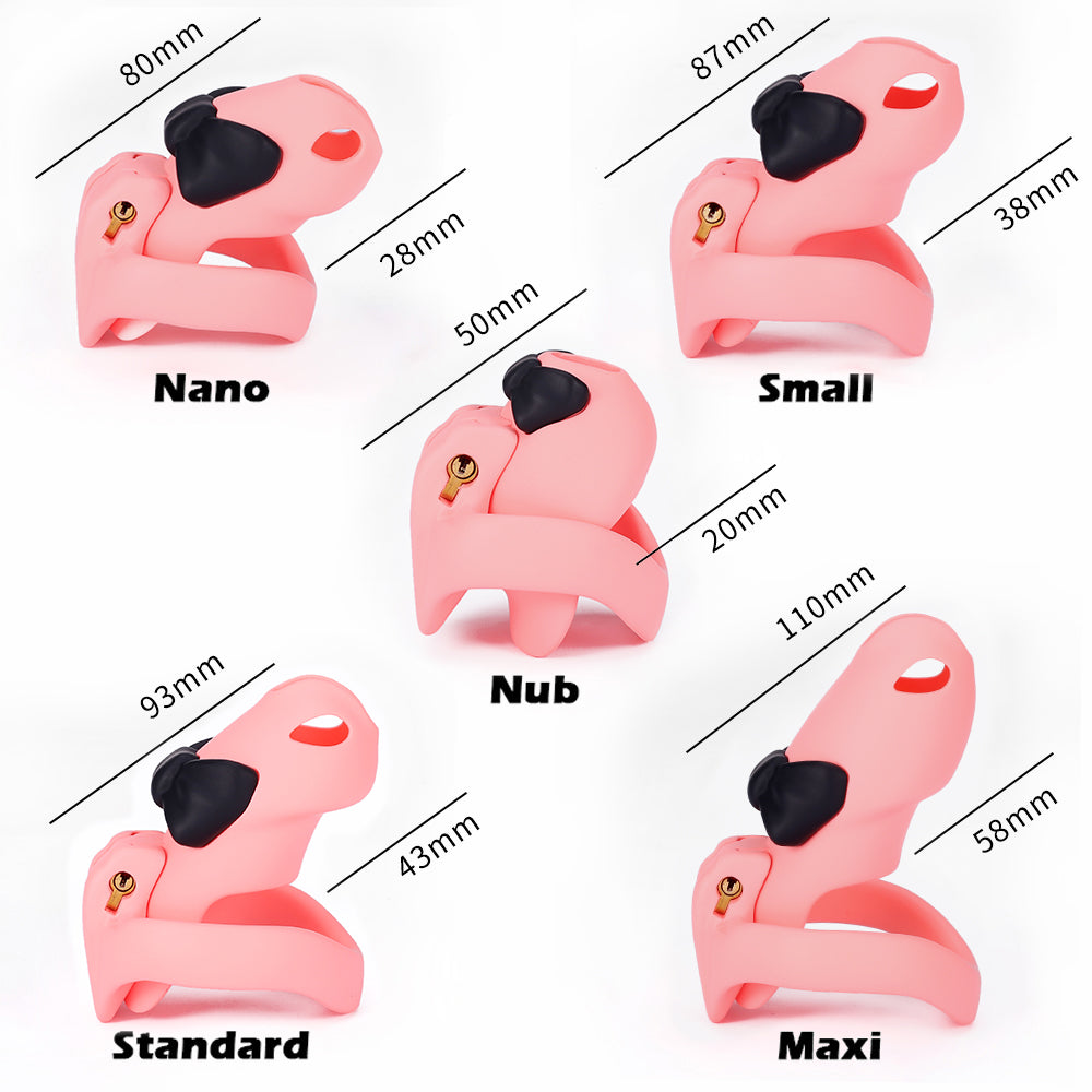 HTV4 Butterfly Knot 3D Chastity Cage