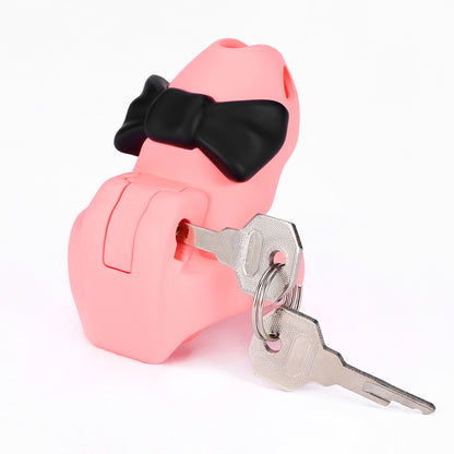 HTV4 Butterfly Knot 3D Chastity Cage