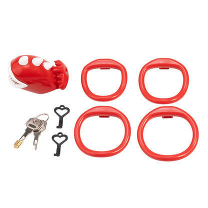 Human-Eating Flower Double Color Chastity Cage