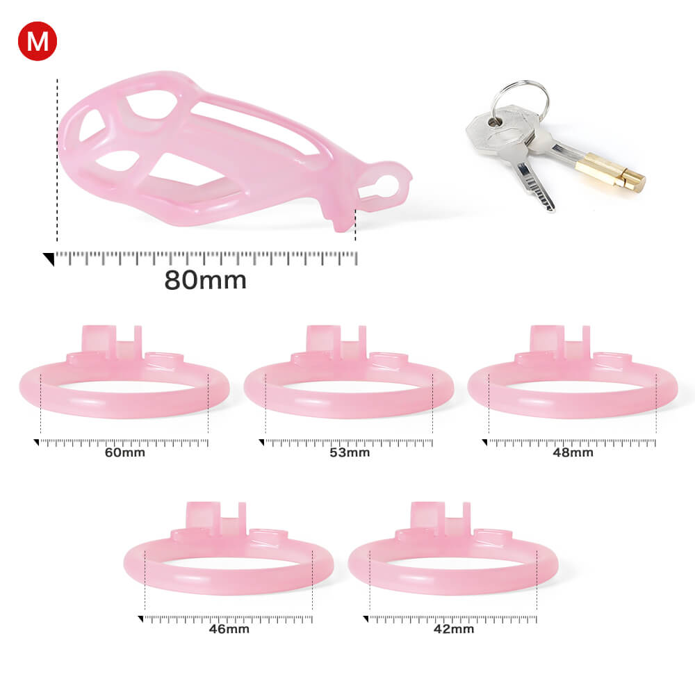 Design Ice Vision Pink Mamba Chastity Cage