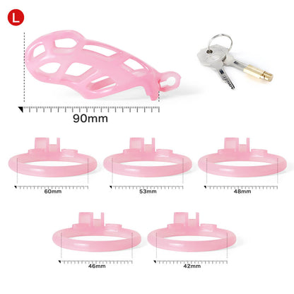 Design Ice Vision Pink Mamba Chastity Cage
