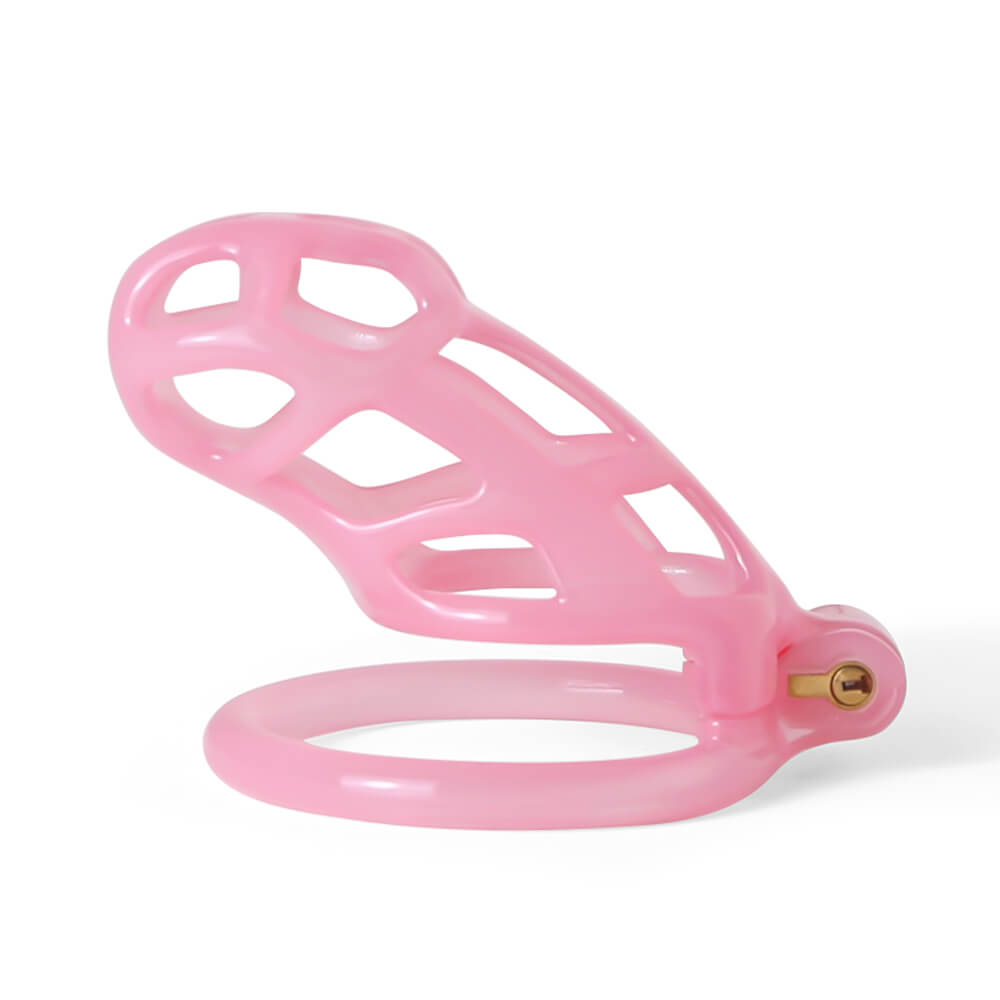 Design Ice Vision Pink Mamba Chastity Cage