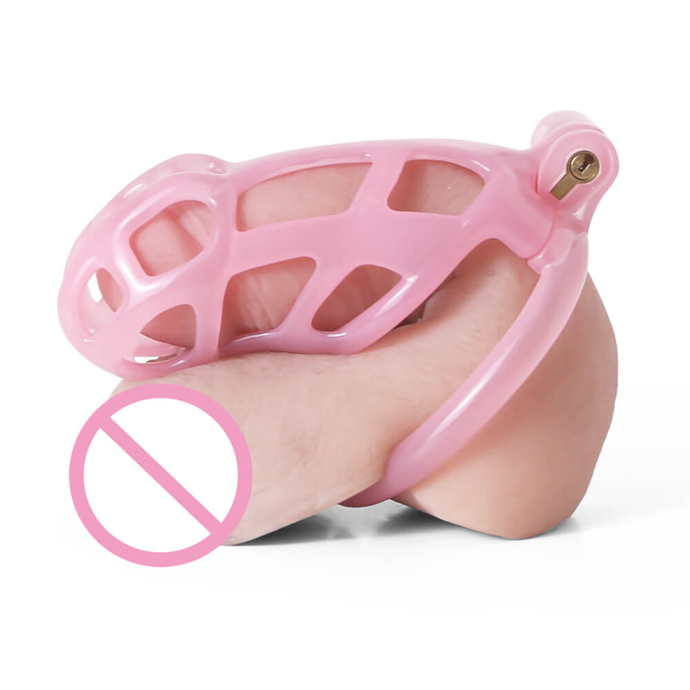 Design Ice Vision Pink Mamba Chastity Cage
