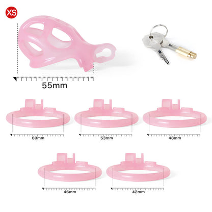 Design Ice Vision Pink Mamba Chastity Cage