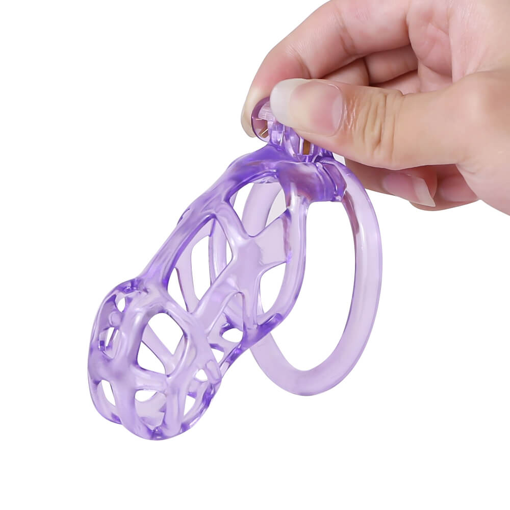 Desigh Ice Vision Purple Mamba Chastity Cage
