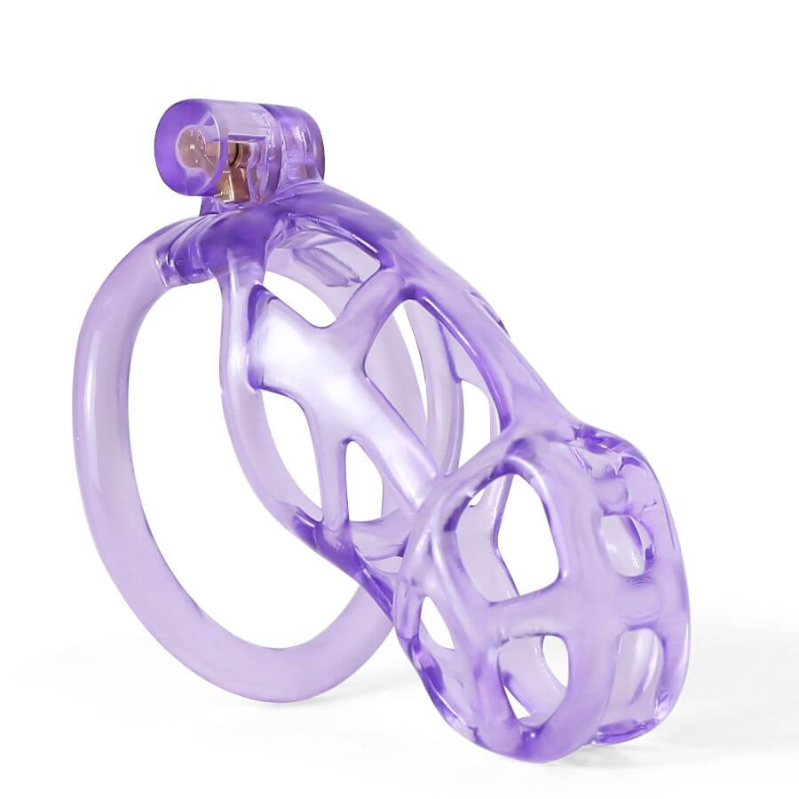 Desigh Ice Vision Purple Mamba Chastity Cage