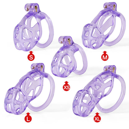 Desigh Ice Vision Purple Mamba Chastity Cage