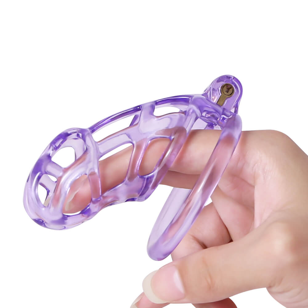 Desigh Ice Vision Purple Mamba Chastity Cage