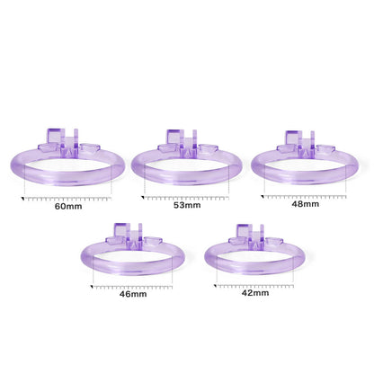 Desigh Ice Vision Purple Mamba Chastity Cage
