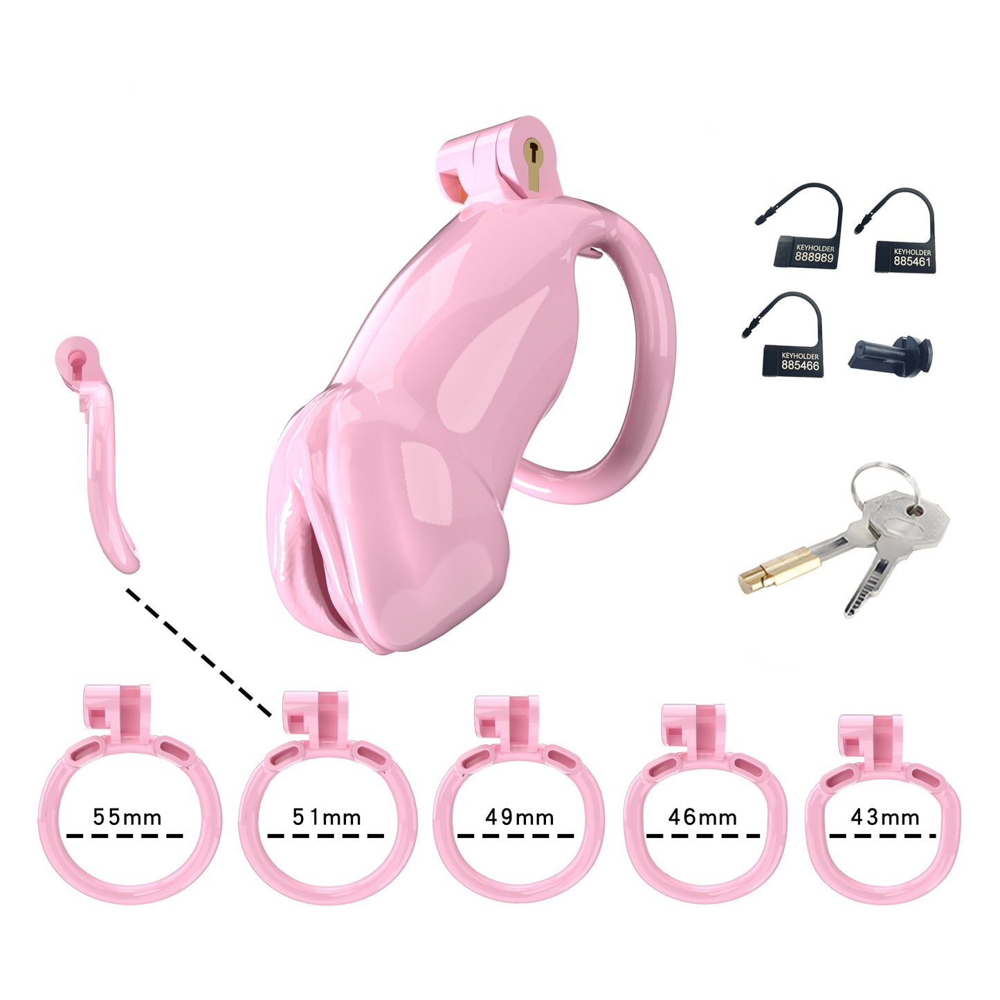 Imitation Penis Chastity Cage