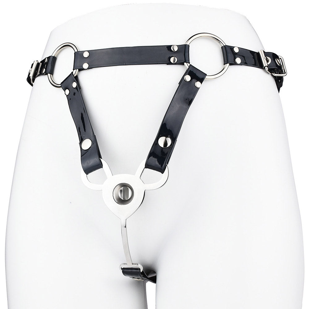 Inverted Chastity Cage With Belt