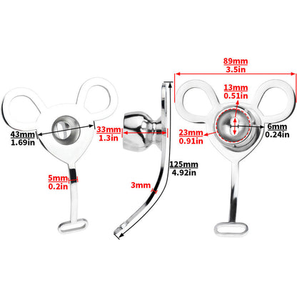 Inverted Chastity Cage With Belt